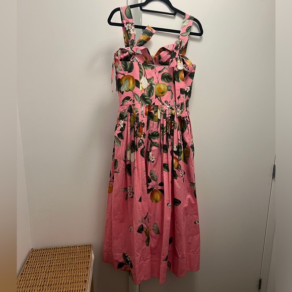 NWT Oscar de la Renta Apple Blossom midi dress - Picture 2 of 7
